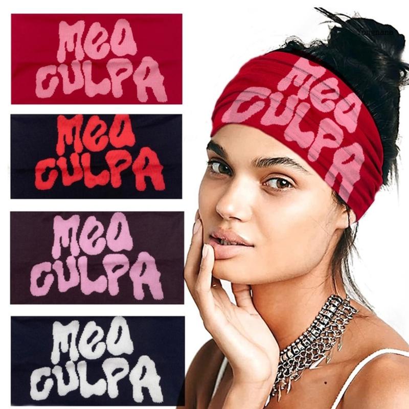 [CH *] Băng Đô Thể Thao Bản Rộng Co Giãn Trang Trí Phong Cách Đơn Giản Cho Người Lớn