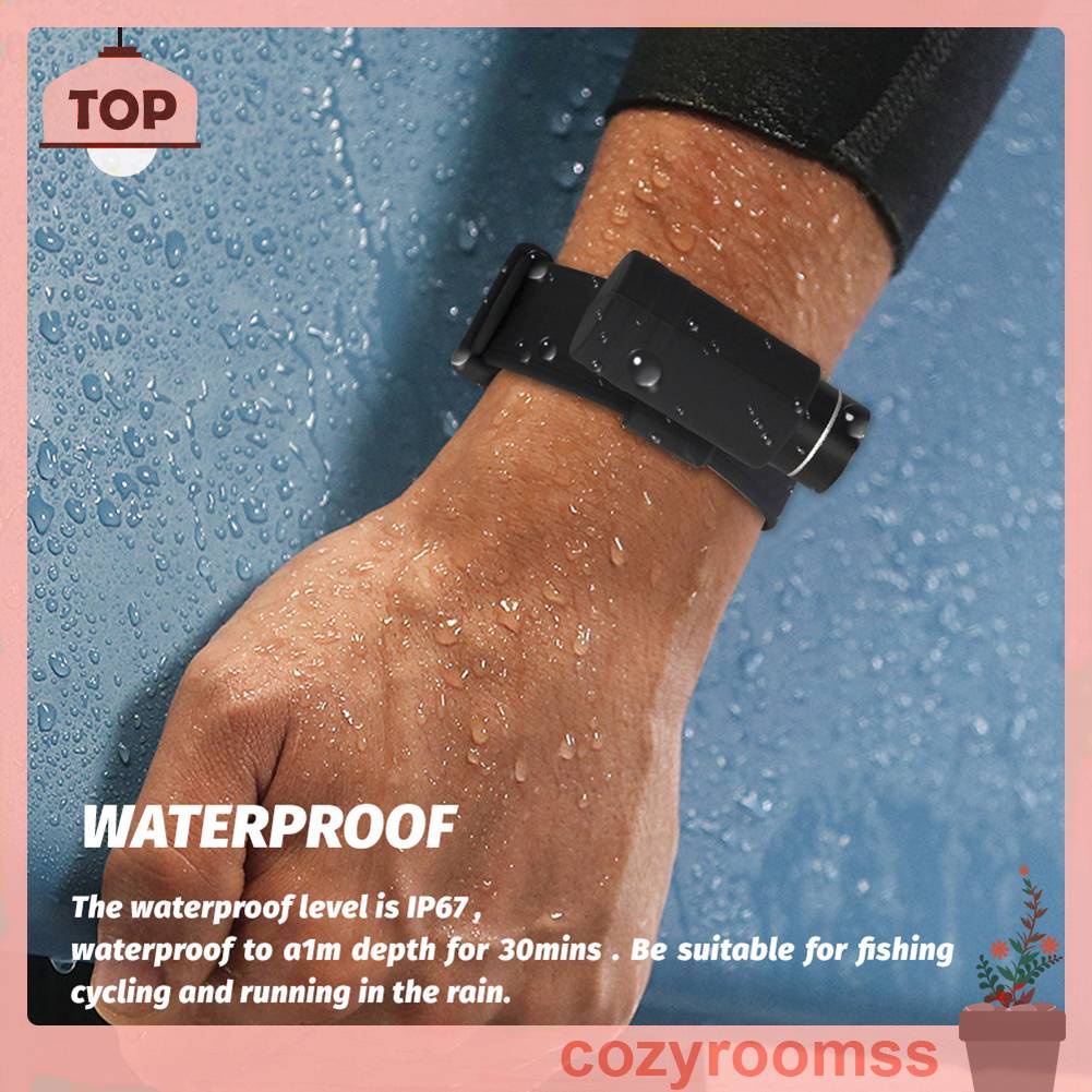 Vòng Tay Đèn Cắm Trại Chống Nước 200LM Type-C USB 230mAh