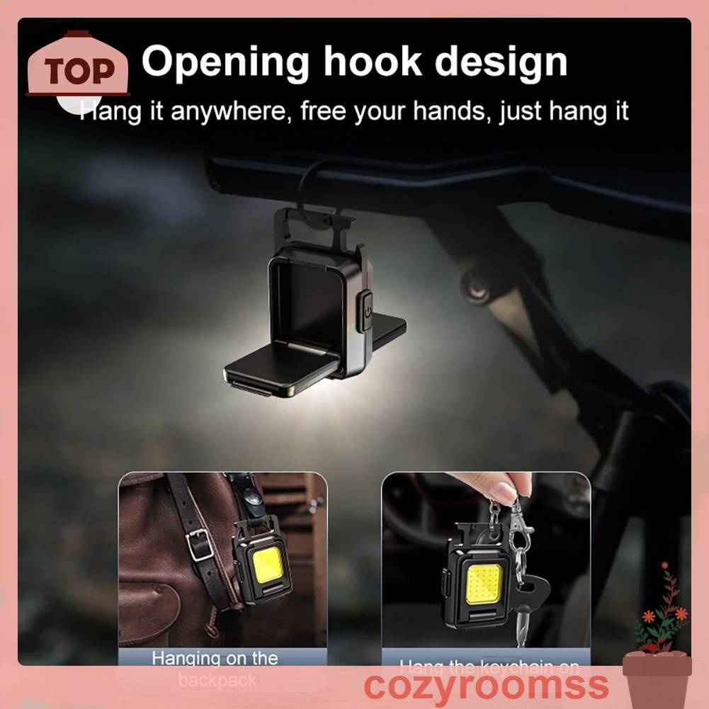 Móc Khóa Đèn LED Mini 7 Chế Độ 1000LM Tiện Dụng