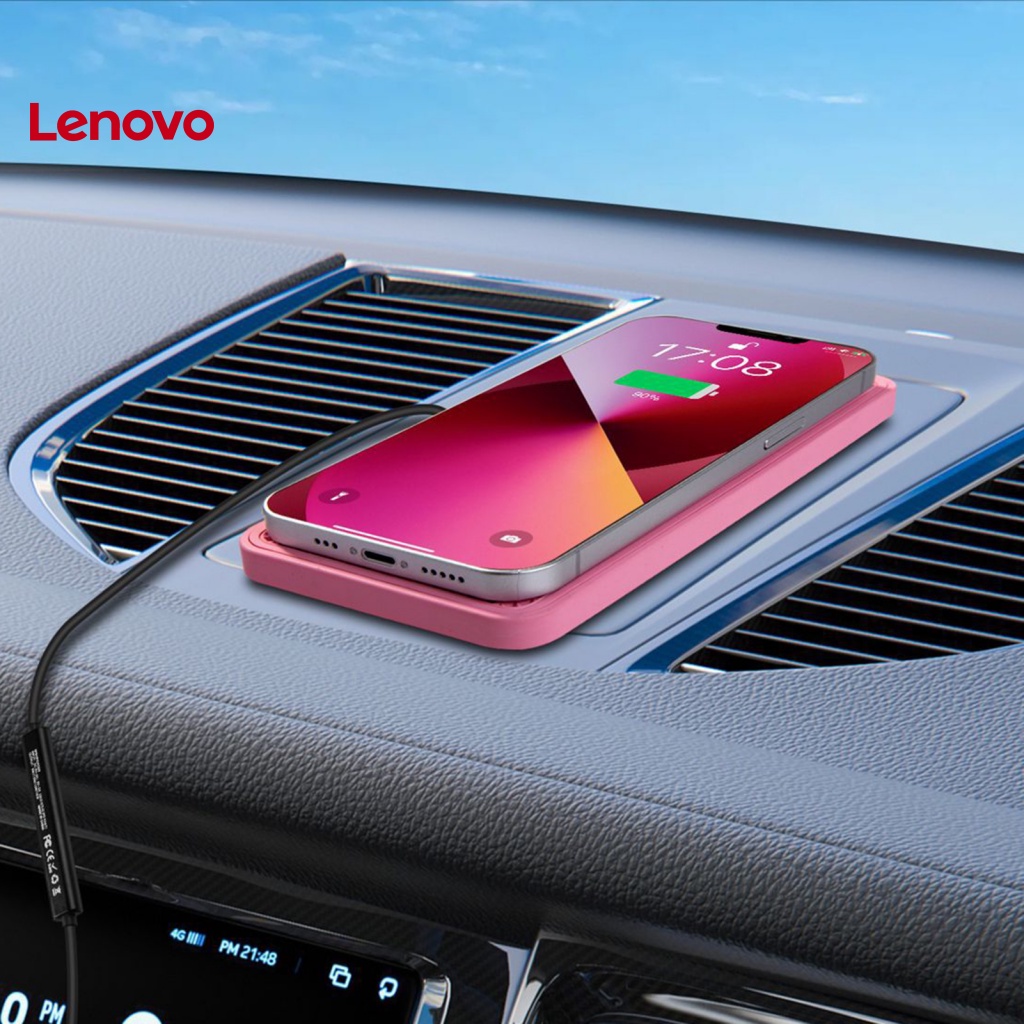 1 Bộ Đế Sạc Nhanh Không Dây 2 Trong 1 QI 15W Màu Hồng Chống Trượt Đa Năng Cho Xe Hơi