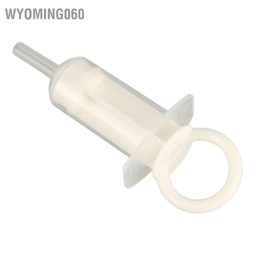 Wyoming060 Cho Thú Cưng Ống Tiêm Đầu Mềm Nhỏ Di Động Silicone Ăn Chất Lỏng Bộ Điều Dưỡng Chó Con Mèo
