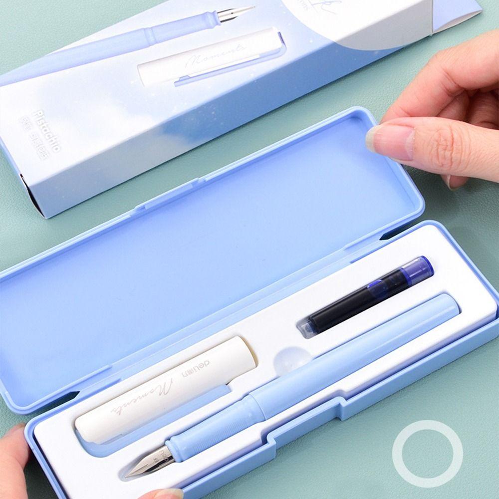 Bộ Bút Máy Kèm Hộp Đựng 0.3-0.45mm 4 Màu Sắc Khác Nhau