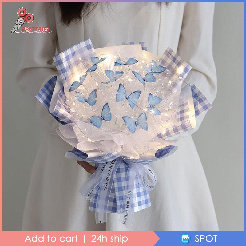 Túi Đựng Quà Họa Tiết Bươm Bướm / Hoa Xinh Xắn DIY