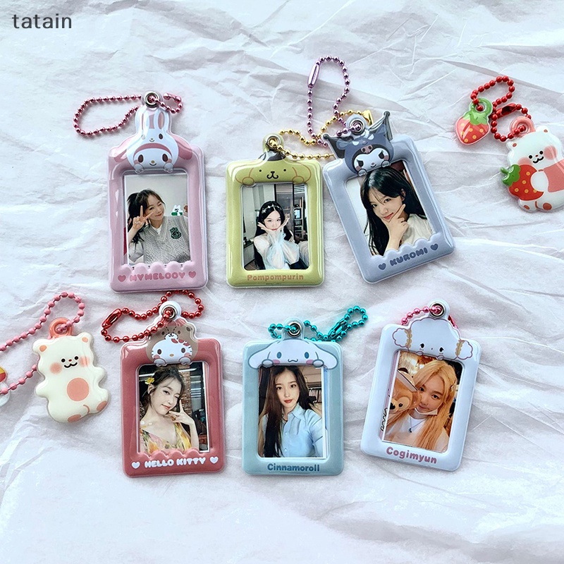 Móc Khóa / Thẻ Id 1 Inch Họa Tiết Hoạt Hình Dễ Thương