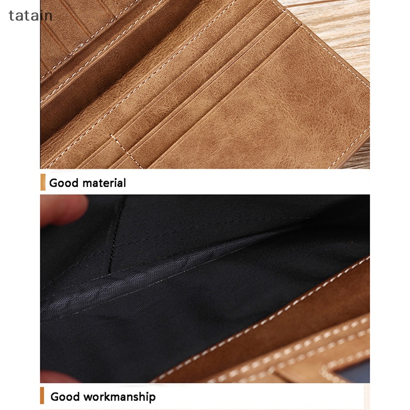 Ví Da PU Dài Kiểu Vintage Thời Trang Cho Nam