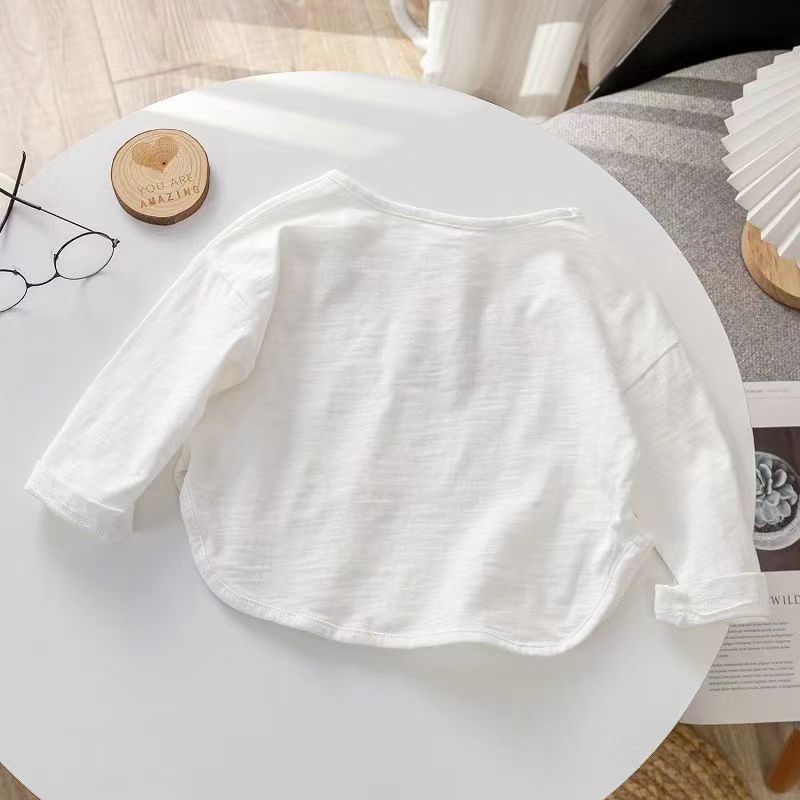 Áo Sơ Mi cotton Cổ Bẻ In Họa Tiết Thời Trang Cho Bé Gái