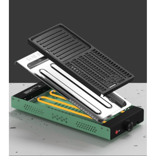 Bếp nướng Thịt BBQ Mint&Black Không Khói, Dễ Vệ Sinh - hàng cao cấp SUPPERDECOR