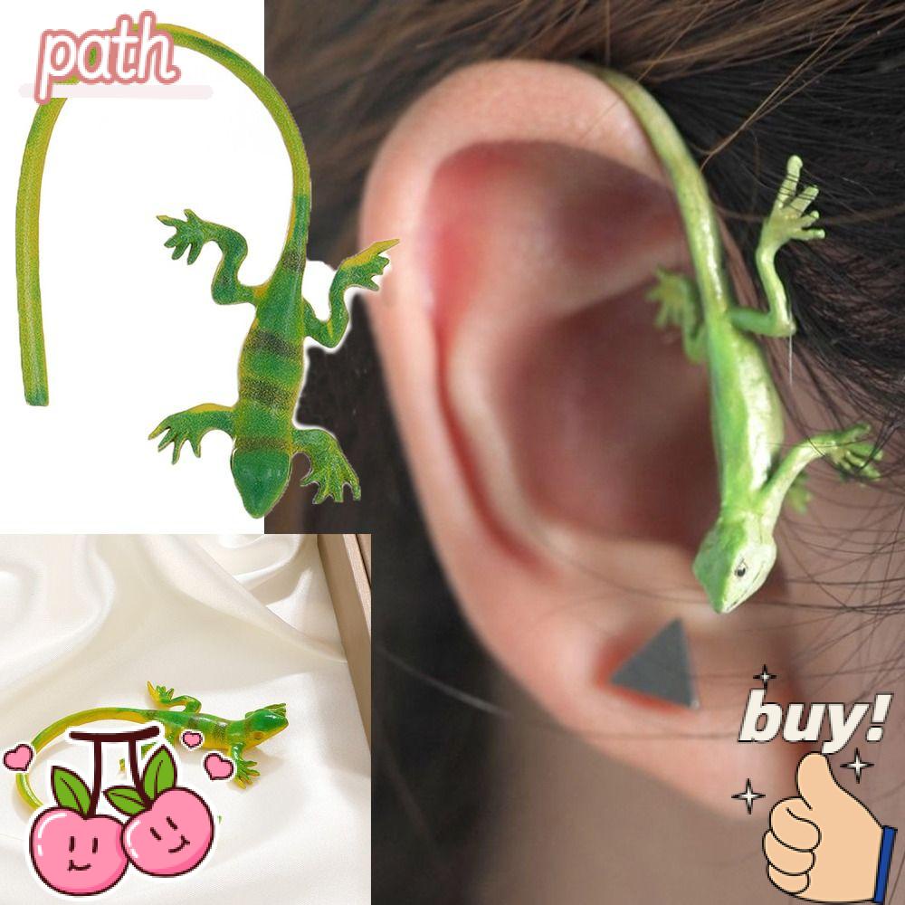 PATH Khuyên Vành Tai Hình Thằn Lằn 3D Dễ Thương Cho Nữ