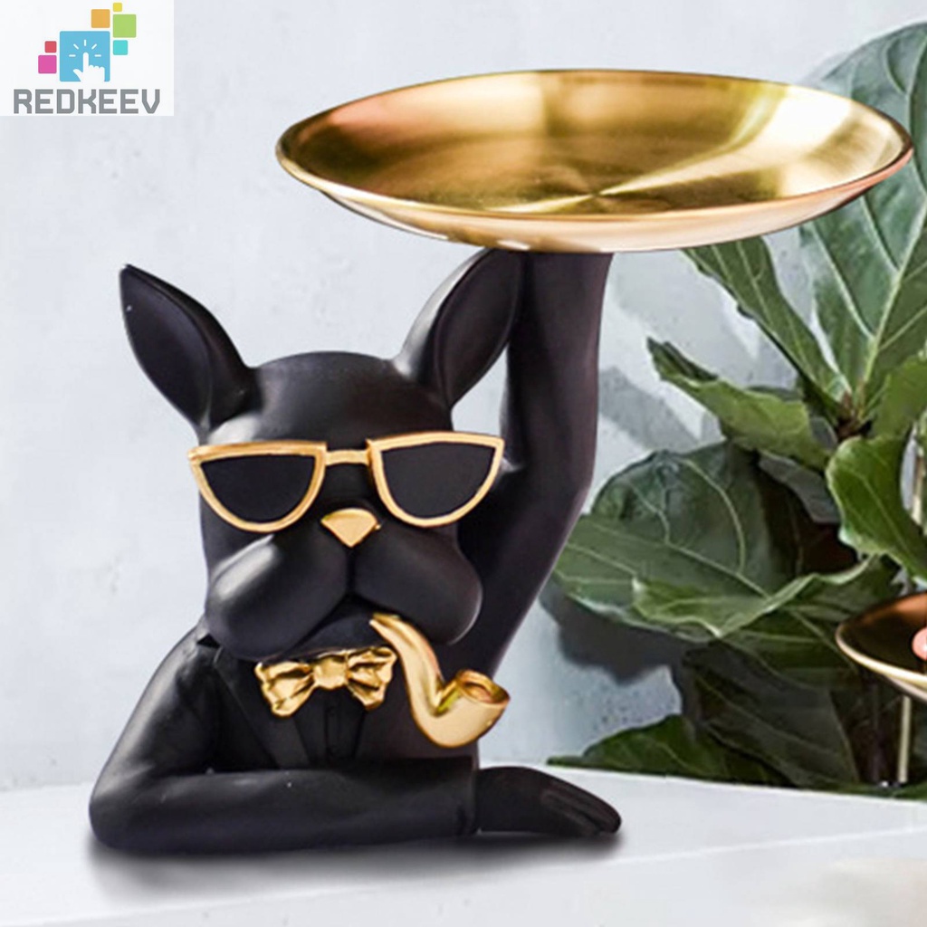 Tượng Chó Bull Bằng Nhựa Resin Trang Trí Lối Vào Chìa Khóa