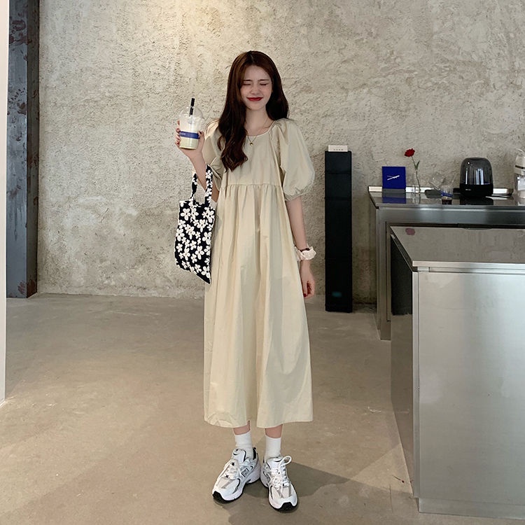 YHTN váy bầu Thời trang bigsize xinh đầm bầu bigsize dễ thương chân váy bầu