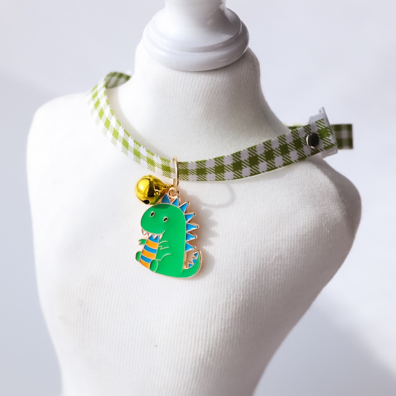 Vòng Cổ Gắn Chuông Hình Khủng Long / Cá Voi Hoạt Hình Dễ Thương Siêu Bền Cho Thú