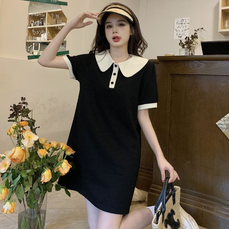 Đầm Thun Cổ Búp Bê Dáng Rộng Thiết Kế Mới Thời Trang Mùa Hè Theo Phong