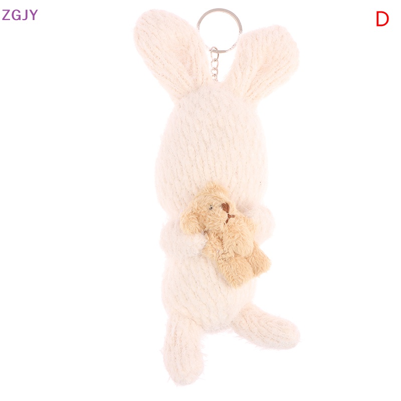 Móc Khóa Hình Thỏ Nhồi Bông Mềm Mại Dễ Thương Mới