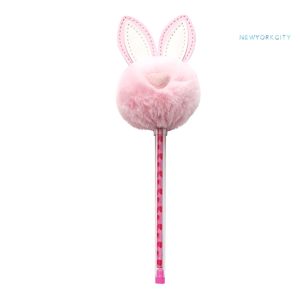 Bút Mực Gel Ngòi 0.5mm Gắn Tai Thỏ Dễ Thương