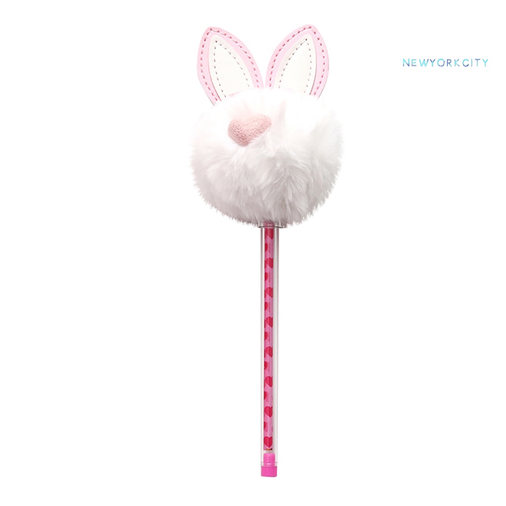 Bút Mực Gel Ngòi 0.5mm Gắn Tai Thỏ Dễ Thương