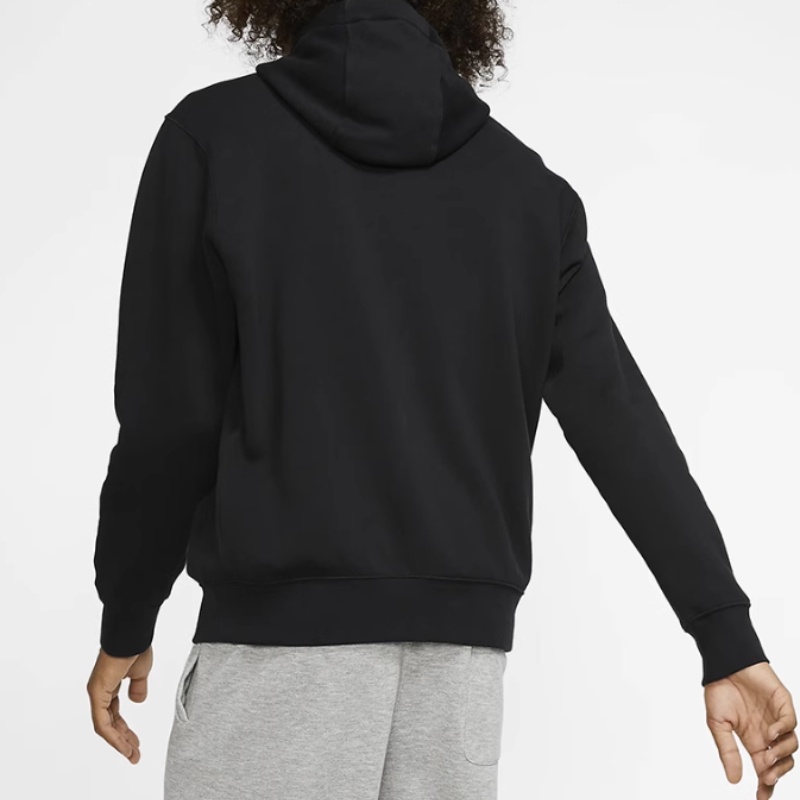 Nk men's sports hoodie plus velvet jacket áo len có mũ trùm đầu