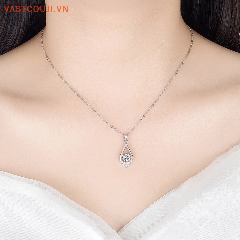 Mặt Dây Chuyền Hình Giọt Nước Bằng Đá Zircon Chất Lượng Cao Thời Trang Cho Nữ