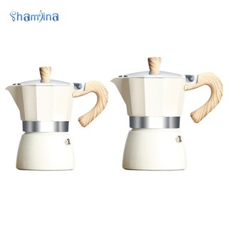 Máy pha cà phê SHAMJINA nhôm Moka Pot chống tràn tiện dụng cho nhà hàng