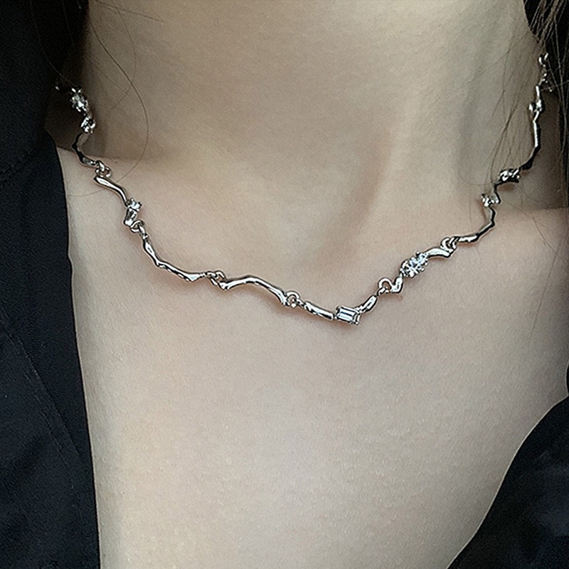 Ygt Vòng Cổ Đính Kim Cương Phong Cách Retro Hàn Quốc