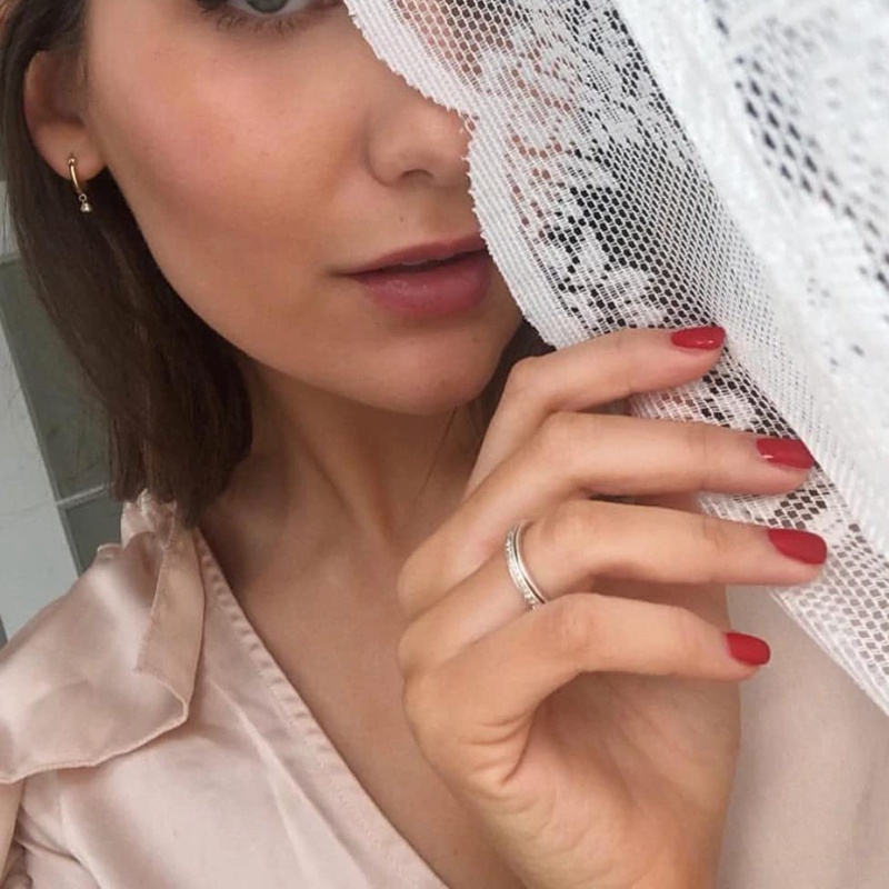 Ygt Nhẫn Đeo Tay Bằng Thép Titan Đính Đá Zirconia Giải Tỏa Căng Thẳng Cho Nữ