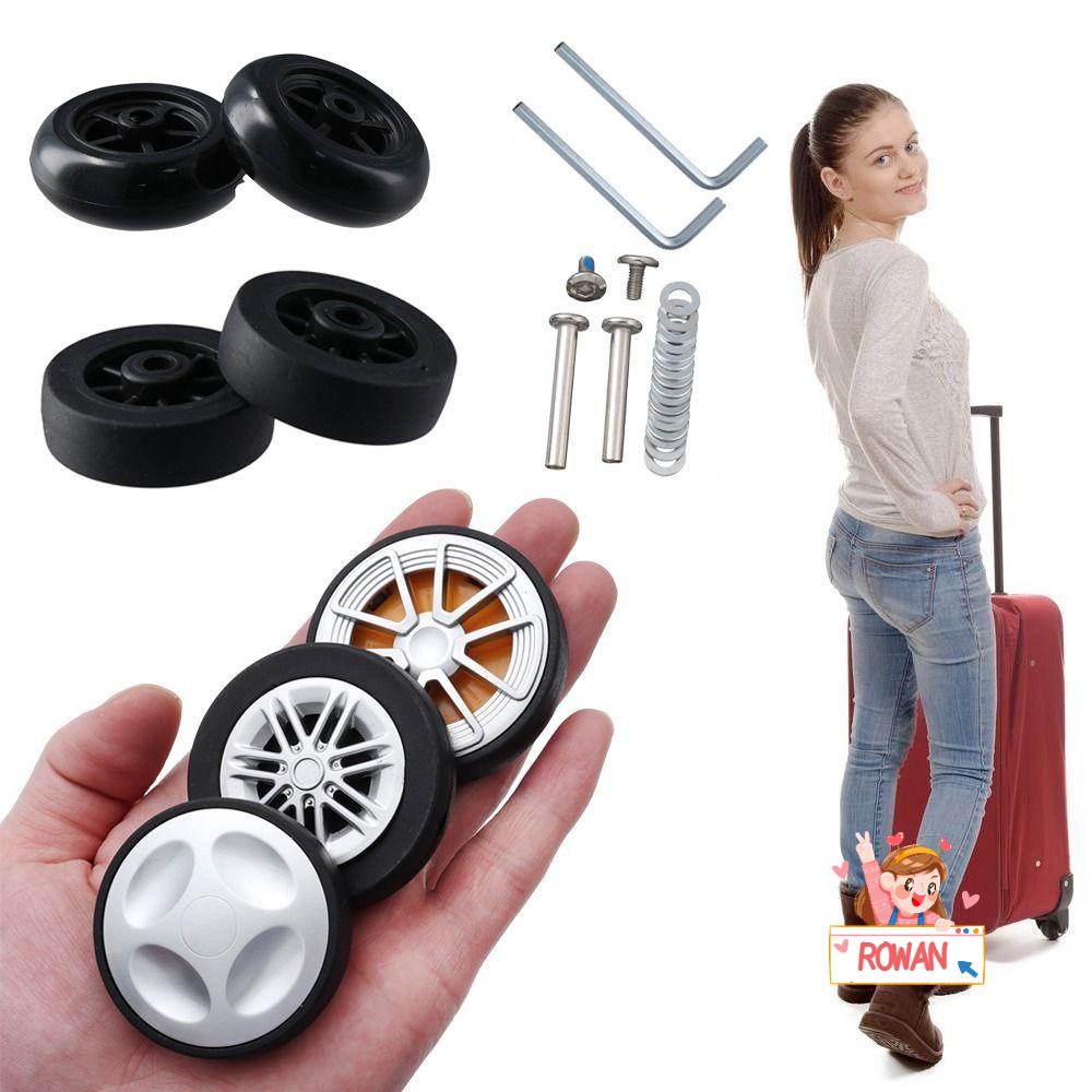 ROWANS Bánh Xe PU Thay Thế Thông Dụng Kèm Cờ Lê Cho Vali Du Lịch