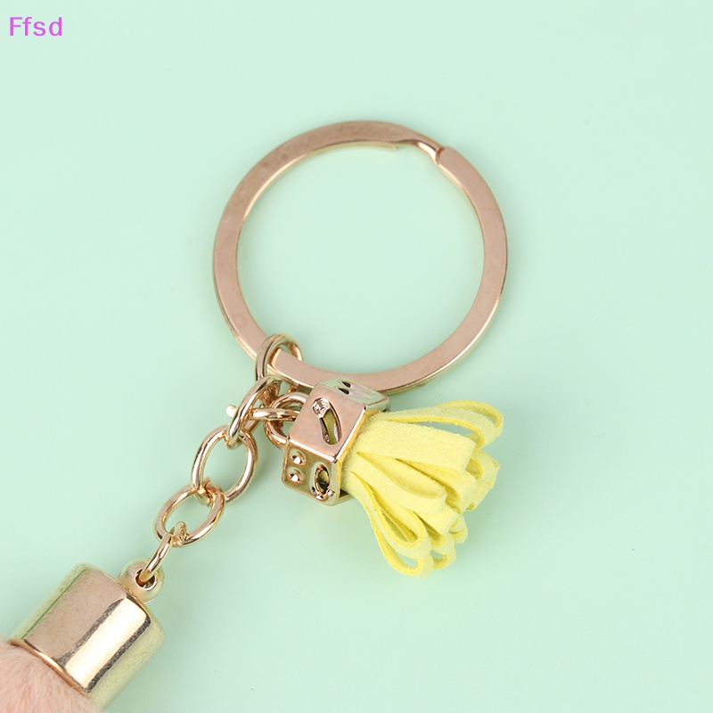 {Ffsd} Móc Khóa Đính Bóng Lông Mềm Mại Phối Tua Rua Thời Trang Dành Cho Bạn Gái * Hàng Bán Chạy