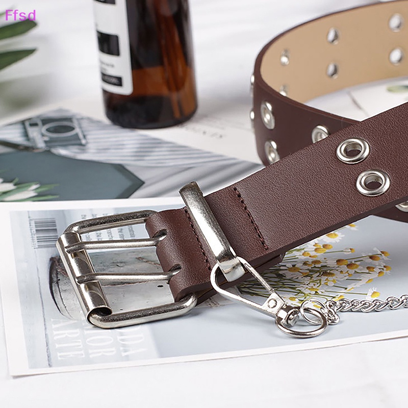 Thắt Lưng Dây Xích Phối Khóa Cài Đa Năng Phong Cách Punk Cổ Điển Thời Trang Cho Nữ