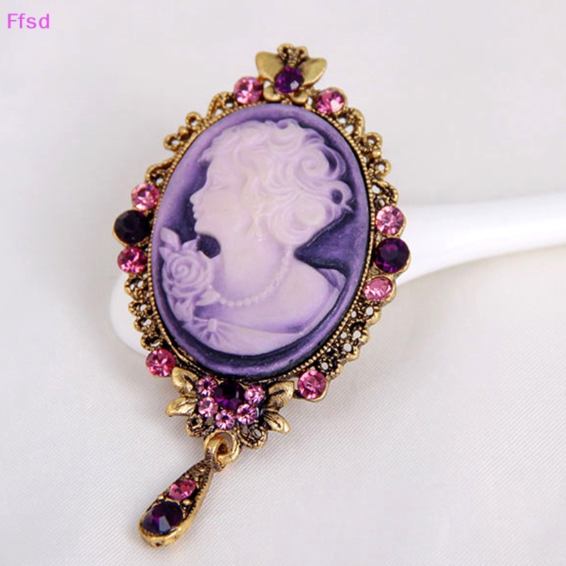 {Ffsd} Trâm Cài Áo Pha Lê Phong Cách Cameo Victorian Mới Cho Tiệc Cưới * Bán Chạy