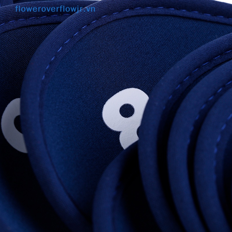 Set 10 Vỏ Bọc Bảo Vệ Đầu Gậy Đánh Golf Bằng Cao Su Tổng Hợp Neoprene Áo Khoác Thời Trang Trẻ Trung Cá Tính