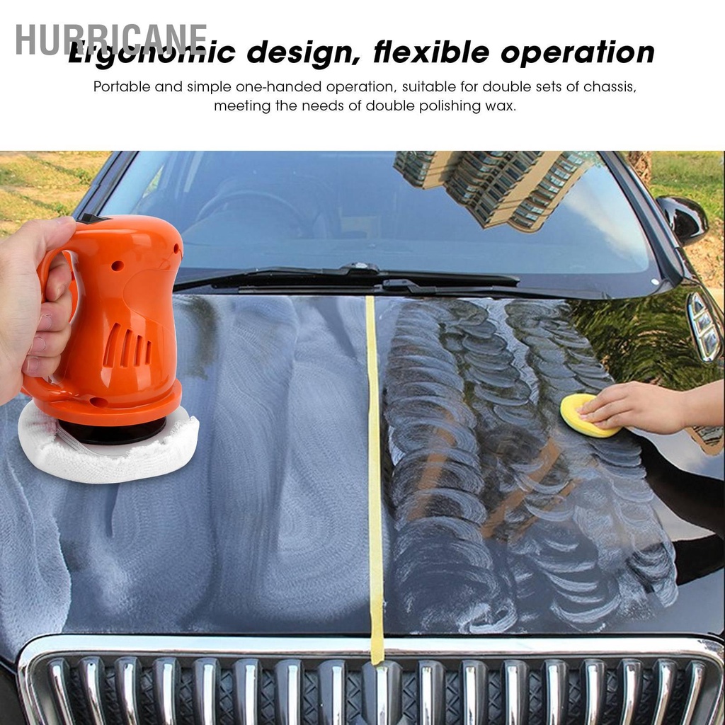 Hurricane Bộ công cụ máy đánh bóng xe điện 12V 40W thay thế di động cho gia đình ngoài trời