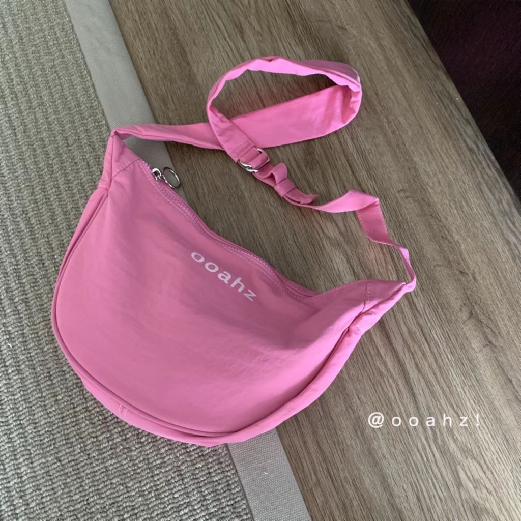 Túi Đeo Chéo Vai Bằng Nylon Phiên Bản Hàn Quốc Sức Chứa Lớn Phong Cách Preppy Haobing boutiqu