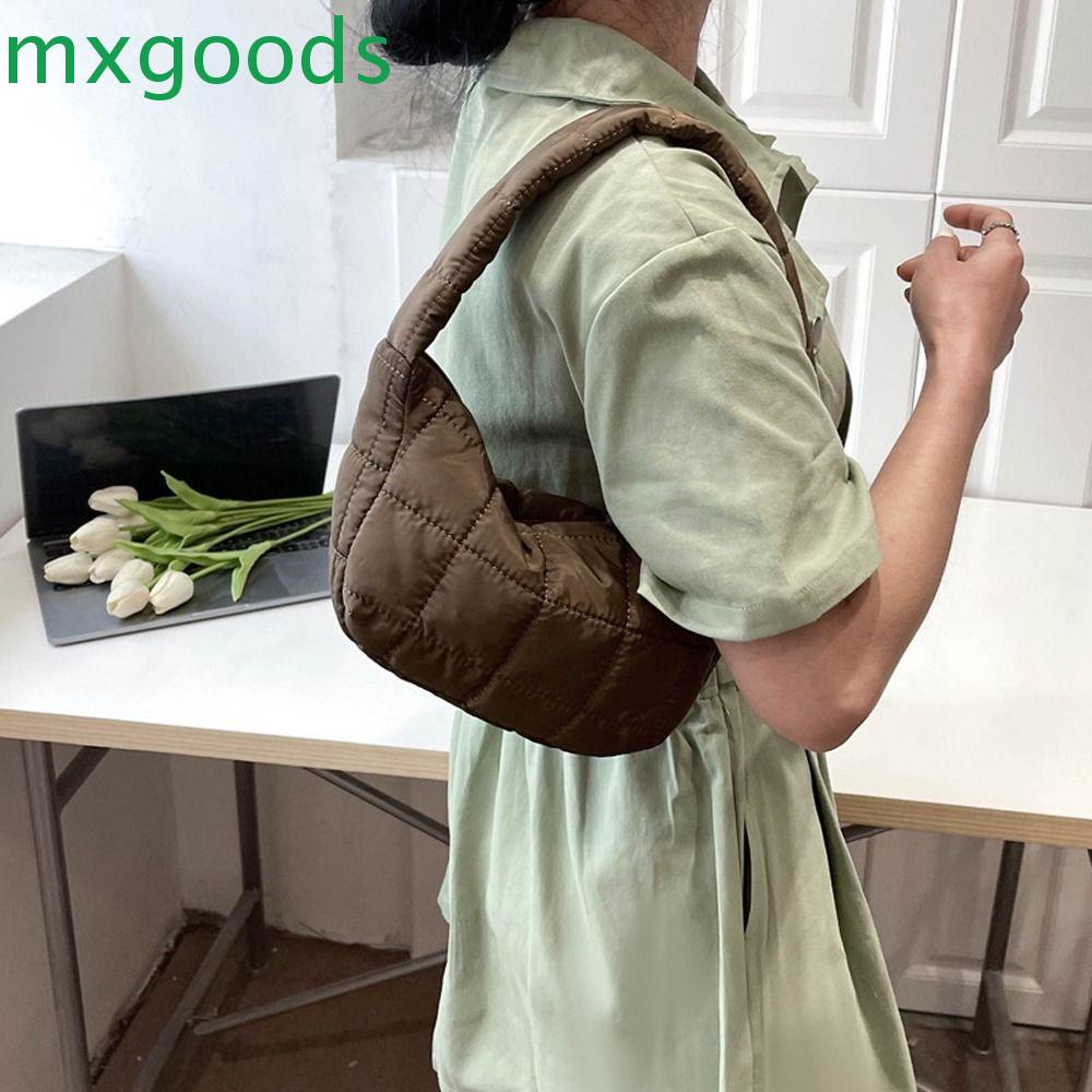 MXGOODS Túi Đựng Mỹ Phẩm / Son Môi / Túi Xách Đeo Vai Kẻ Sọc Caro Kiểu Hàn Quốc Thanh Lịch Cho Nữ