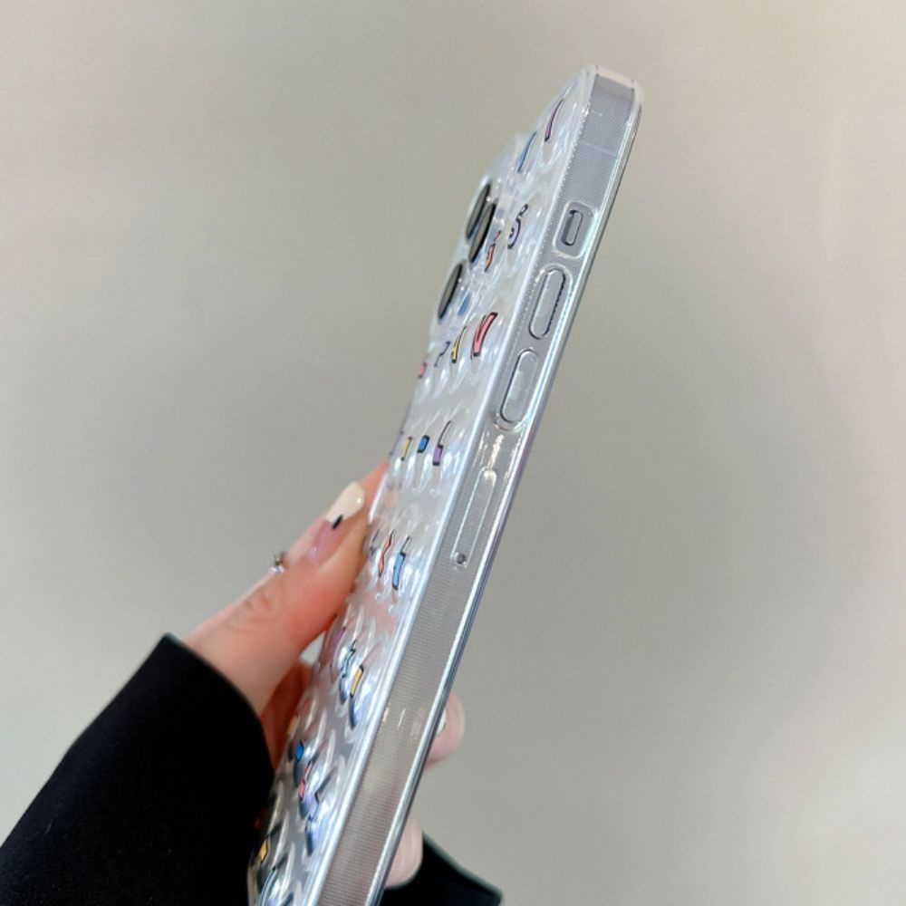 Ốp Điện Thoại TPU Mềm Trong Suốt Giảm Căng Thẳng In Hình Tetris 3D Cho IPhone 14 13 12 11 Pro Max X XR 8 7 Plus