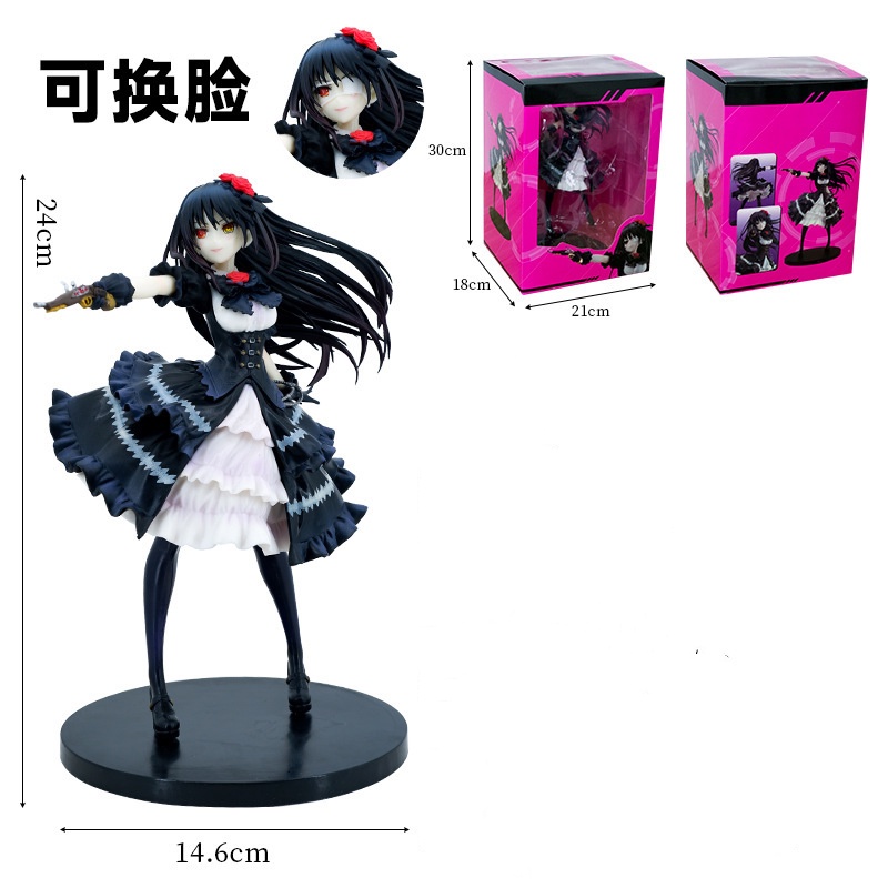Mô Hình Nhân Vật Kurumi Tokisaki Anime DATE A LIVE 24cm Trang Trí Bàn Làm Việc Kỷ Niệm Lần Thứ 30