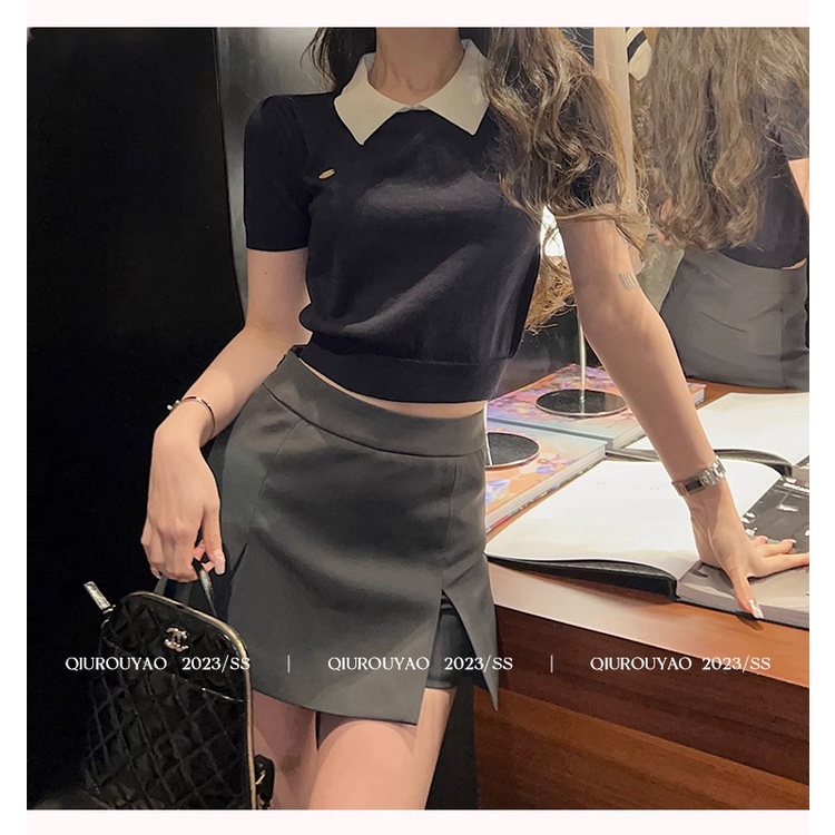 Áo Thun 100% Cotton Tay Ngắn Phong Cách Hàn Quốc Cho Nữ