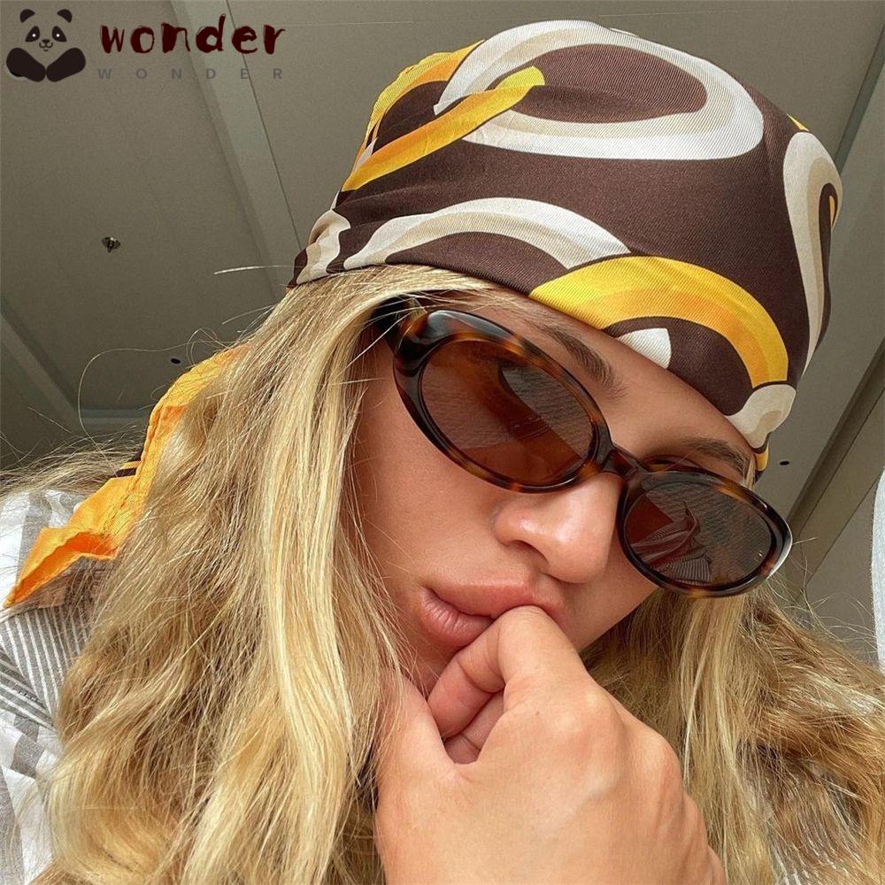 WONDER Kính Mát Gọng Oval Nhỏ Phong Cách Retro Thời Trang