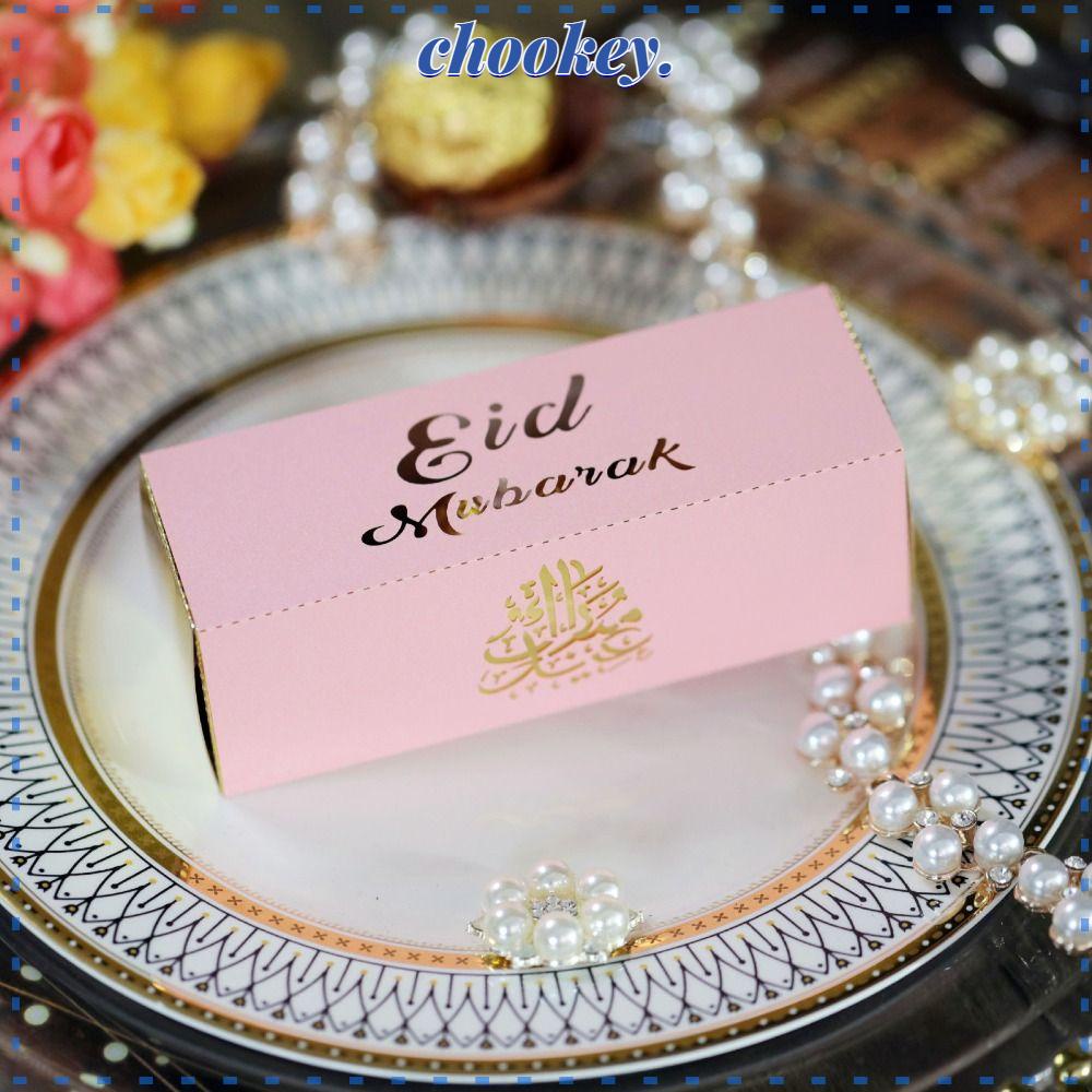 CHOOKEY Set 10 Hộp Giấy Đựng Kẹo / Sô Cô La Phong Cách Hồi Giáo