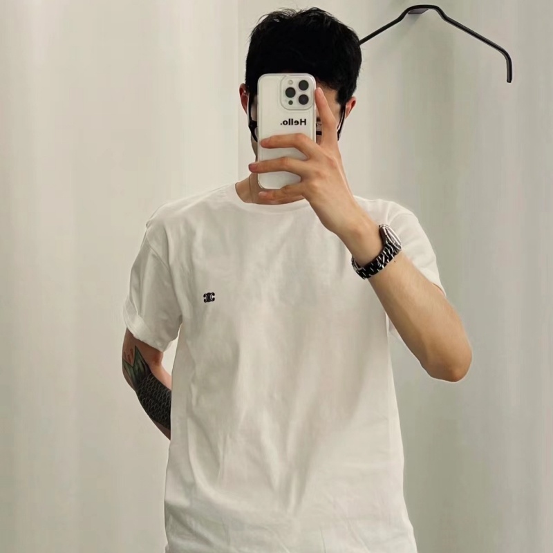 Áo Thun Tay Ngắn C8E8L88- Thời Trang Mới Nhất Họa Tiết Thêu Cổ Điểnitu567