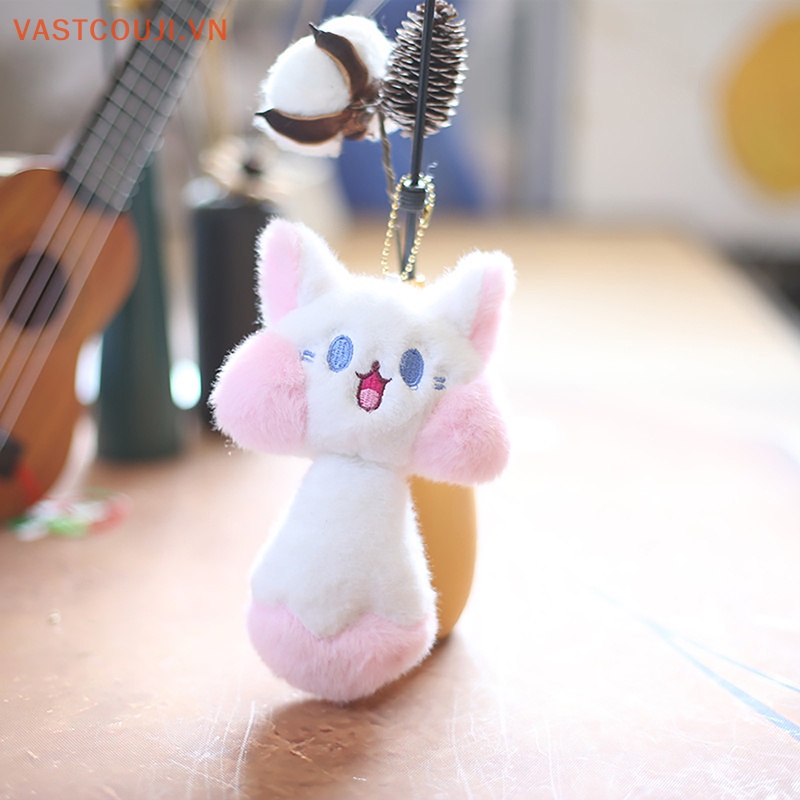 Móc Khóa Hình Cáo Nhồi Bông Đáng Yêu