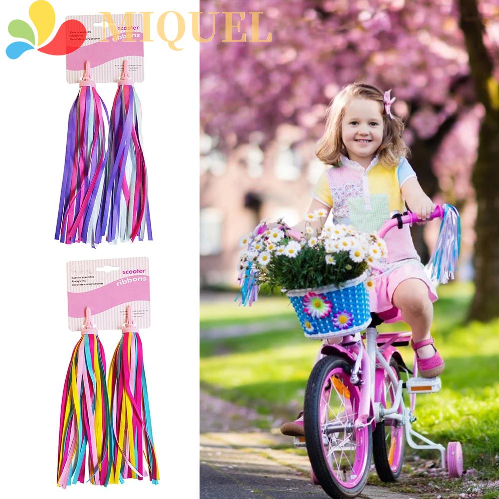 MIQUEL Dây Ruy Băng Tua Rua 30CM Nhiều Màu Sắc Bằng Polyester Gắn Xe Đạp Scooter