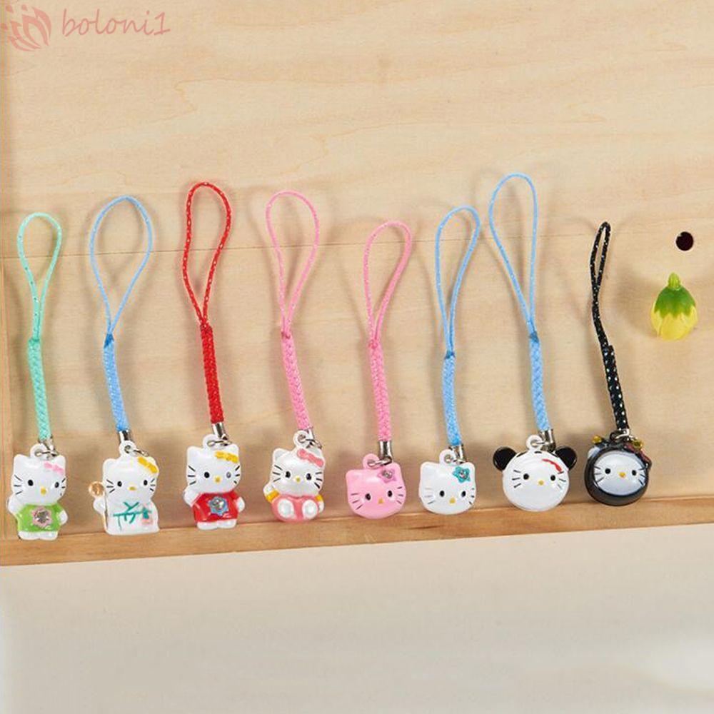 Túi Đựng Bút / Điện Thoại Mini Hình Mèo Hello Kitty Có Dây Đeo DIY