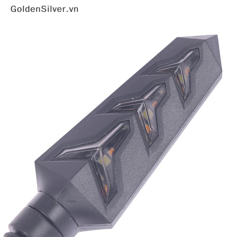 Set 2 Đèn Xi Nhan Ánh Sáng Vàng Bạc Dành Cho Xe Mô Tô