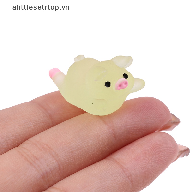 Alittlesetrtop 5/10 cái quả bóng lợn phát sáng dễ thương mochi fun joke gift anti-stress toys diy decor.