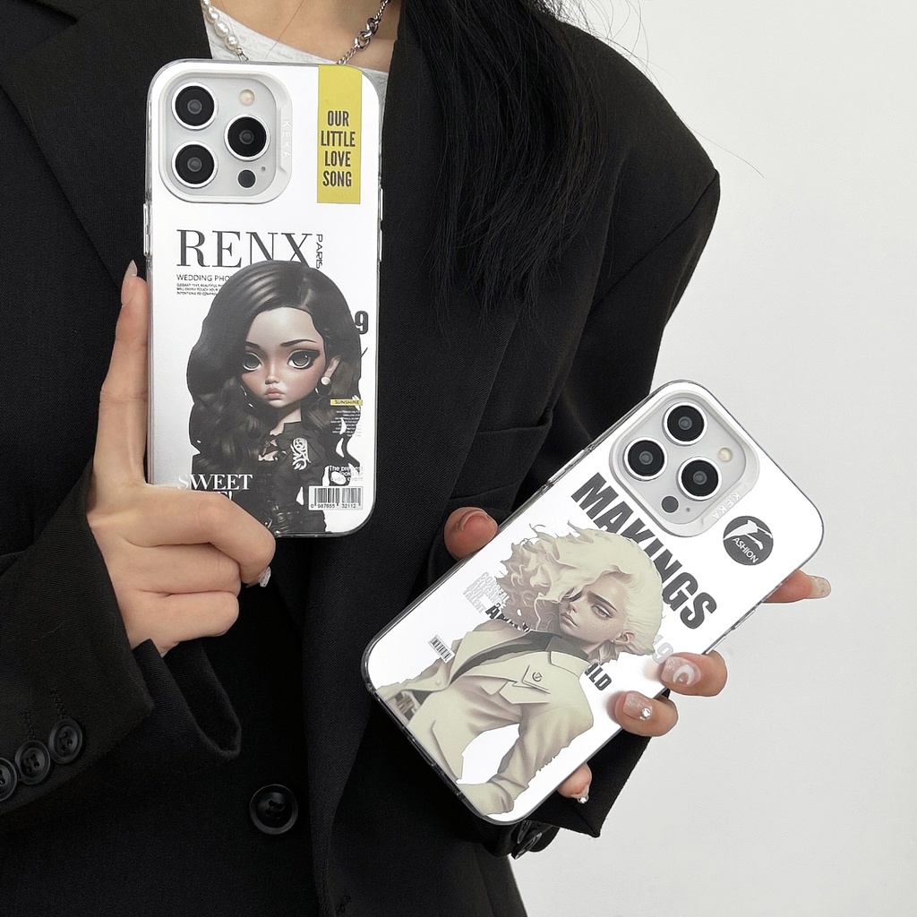 Ốp Điện Thoại tpu Silicon Mềm Trong Suốt Họa Tiết Thời Trang Hiện Đại Cho iPhone 14 13 12 PRO MAX 14 Plus