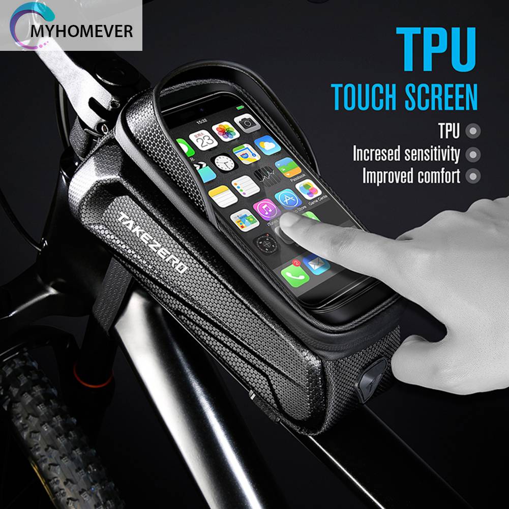 Ốp Điện Thoại EVA Cứng Kèm Giá Đỡ Màn Hình Cảm Ứng 1L Chống Thấm Nước Cho Xe Đạp TAKEZERO