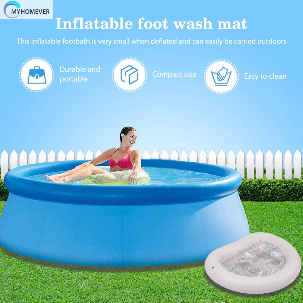 Chậu Rửa Chân Bơm Hơi Bằng PVC Trọng Lượng Nhẹ Tiện Dụng Cho Spa