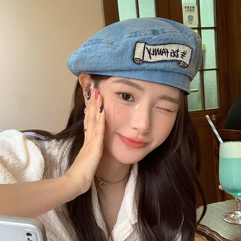 Mũ Beret Phong Cách Cao Bồi Hàn Quốc Thời Trang Mùa Hè Kiểu Mới Cho Nữ