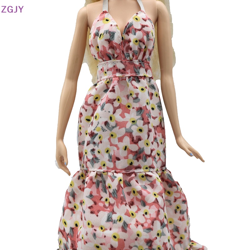 1 Đầm Hoa Hai Dây Có Màng Lót Phụ Kiện Cho Búp Bê Mới