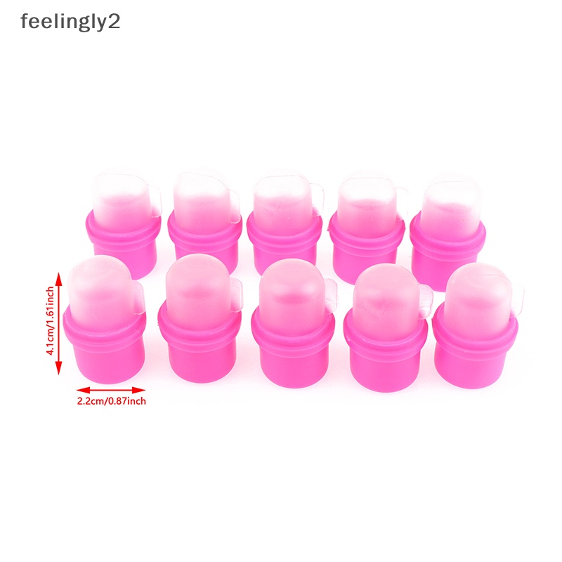 Bộ 10 Kẹp Nhựa Ủ Tháo Gel UV Cho Móng Tay