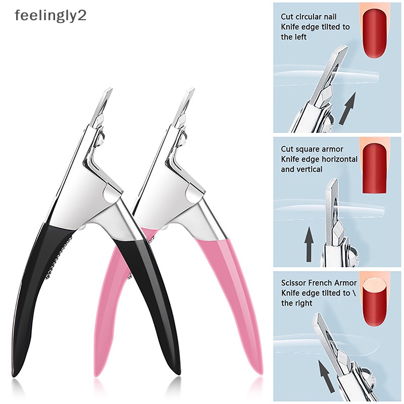 Kềm Cắt Móng Tay Giả Hình Chữ U Bằng Thép Không Gỉ Chuyên Nghiệp
